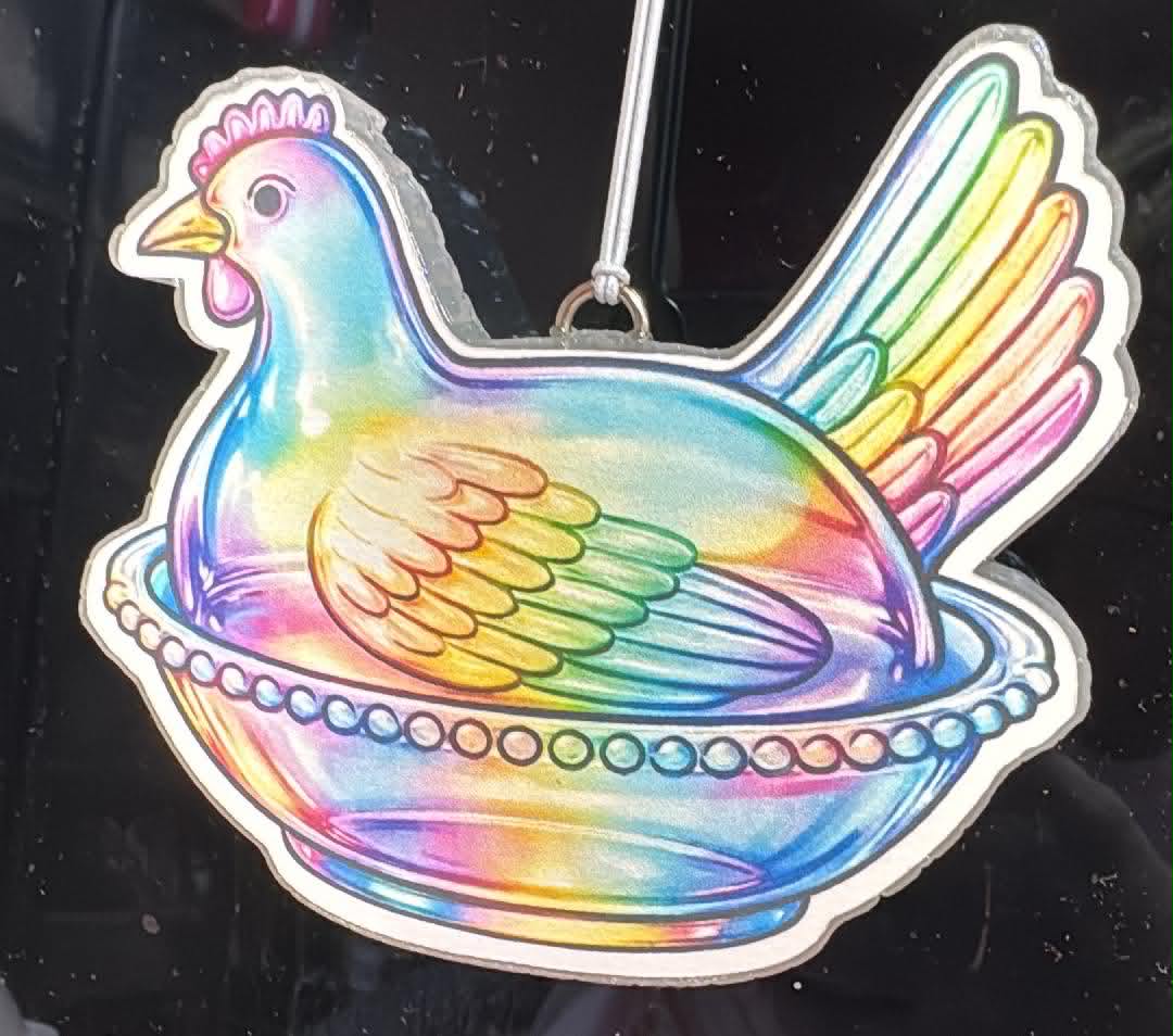 Multicolored Chicken on Nest (AC)