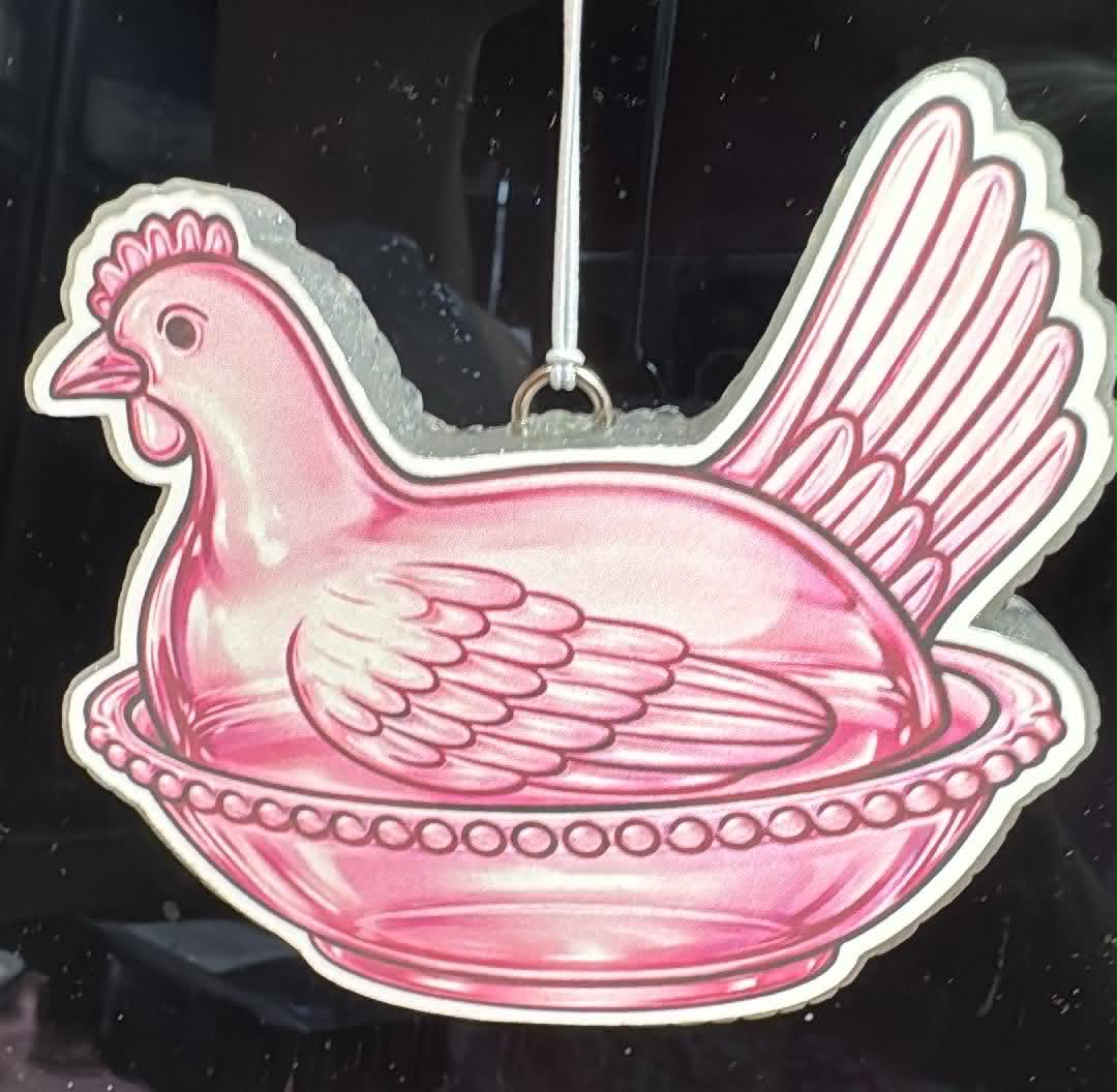 Pink Chicken on Nest (AC)