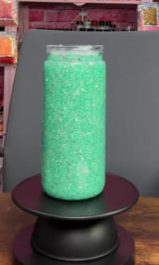 #49. 20 oz acrylic green tumbler