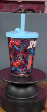 #51. 12oz kids spiderman tumbler with straw
