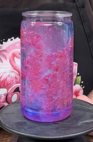 #92. 16 oz acrylic tumbler pink cloud