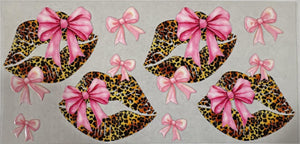 134 PinkBowCheetahLips