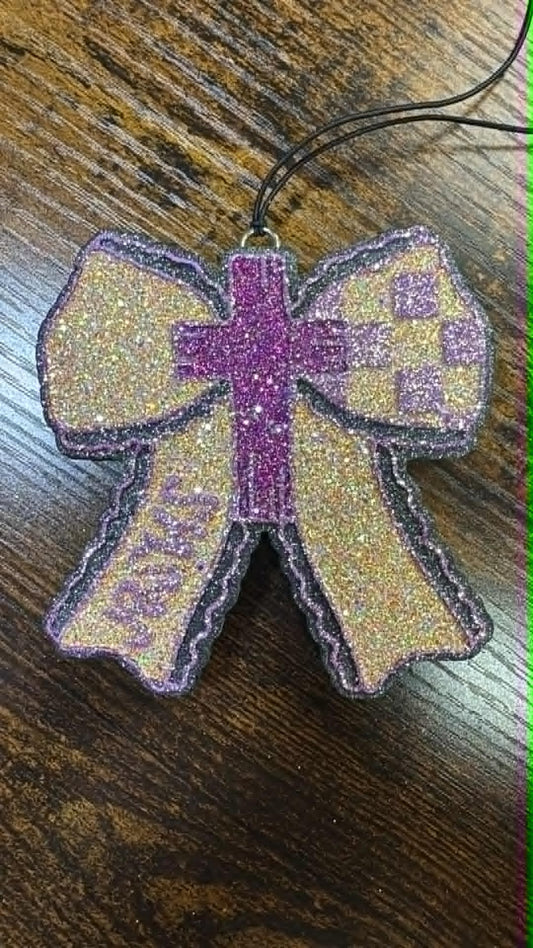 Purple Cross on Bow (PAP)