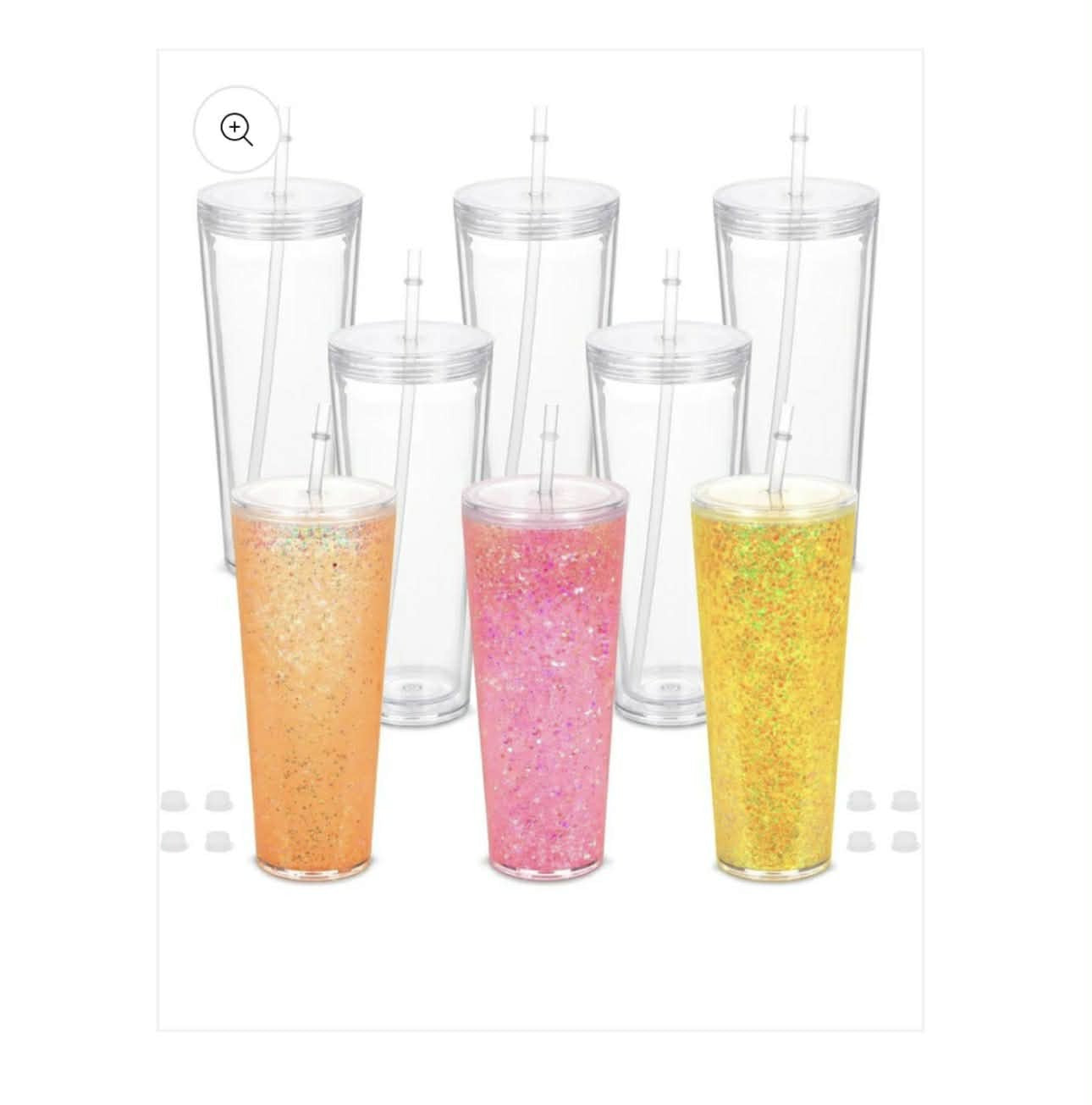 (16,20,24oz) V shaped Acrylic Tumbler✨