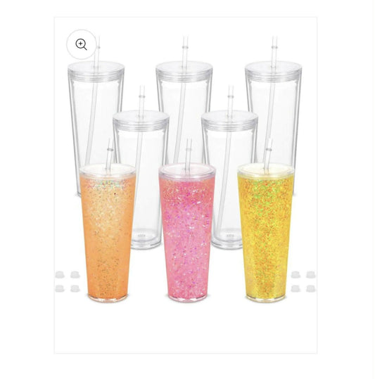 (20,24oz) V shaped Acrylic Tumbler✨