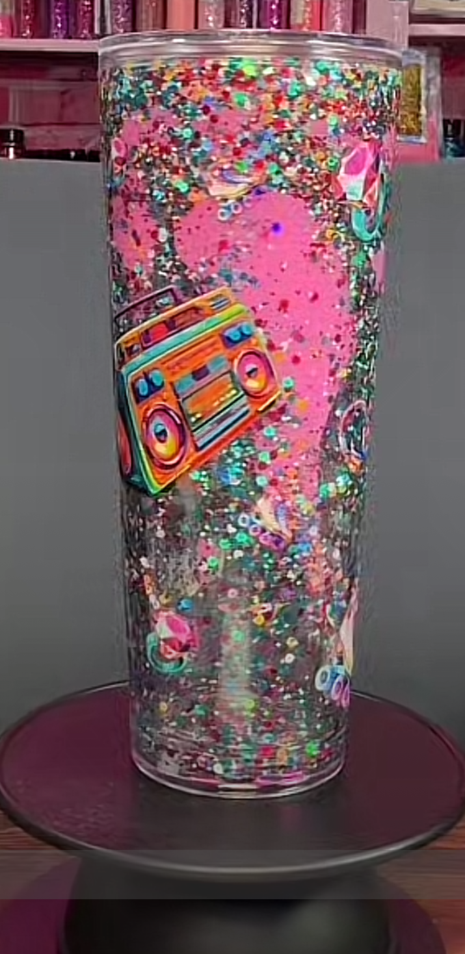 #69. 24 oz acrylic tumbler MC with stereo sublimation