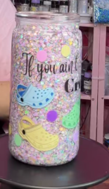 #68. 16 oz acrylic tumbler MC with crocs