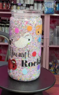 #68. 16 oz acrylic tumbler MC with crocs