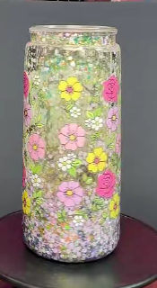 #70. 20 oz acrylic tumbler lava flow with sublimation