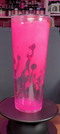 #71. 24 oz acrylic tumbler Pink Lava