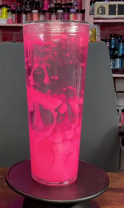 #71. 24 oz acrylic tumbler Pink Lava