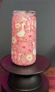 #72. 16 oz acrylic tumbler Mother Goose