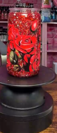 #78. 16 oz acrylic tumbler Roses