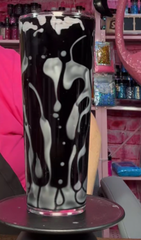 #85. 24 oz acrylic V shape tumbler Lavalamp