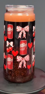 #90. 20 oz acrylic tumbler Dr Pepper