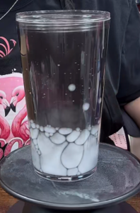 #93. 16 oz acrylic V-shape pebble cup