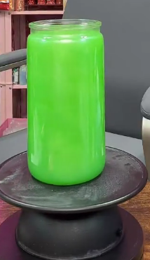 #94. 20 oz acrylic green cateye