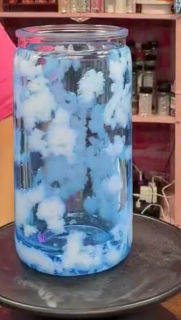 #97. 16 oz acrylic tumbler cloud cup