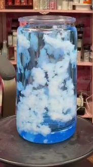 #97. 16 oz acrylic tumbler cloud cup