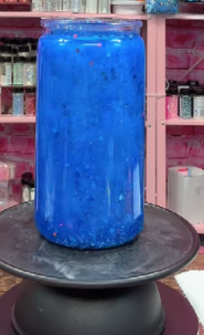 #100. 16 oz acrylic tumbler blue cateye Firecracker