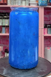#100. 16 oz acrylic tumbler blue cateye Firecracker