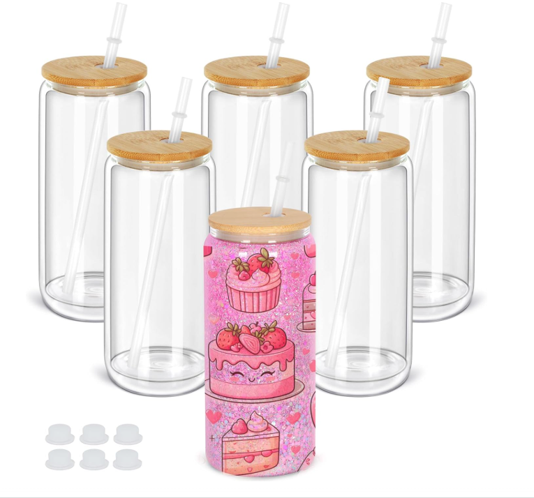 (16,20,25oz) Glass Tumbler✨