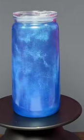 #32. 16 oz acrylic Blue cateye