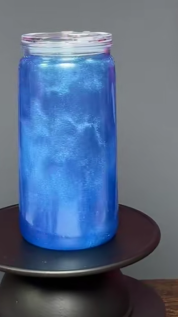#32. 16 oz acrylic Blue cateye