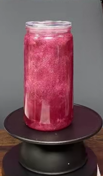 #34. 16 oz acrylic Pink cateye