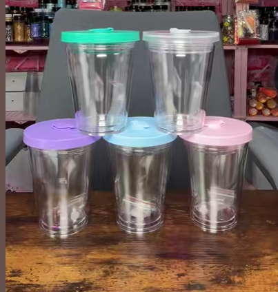 12 Oz Kids Acrylic Tumbler with Straw ✨