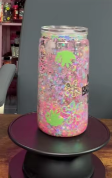 #45. 16 oz acrylic tumbler with sublimation