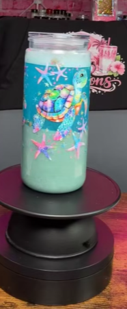 #52. 20 oz acrylic beach tumbler