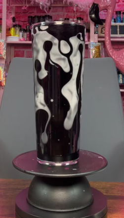 #85. 24 oz acrylic V shape tumbler Lavalamp