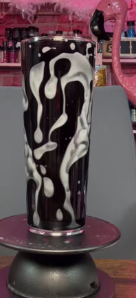 #85. 24 oz acrylic V shape tumbler Lavalamp