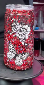 #89. 16 oz acrylic tumbler Hailey cup