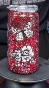 #89. 16 oz acrylic tumbler Hailey cup