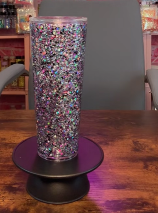 #15. 24 oz acrylic Snow Globe tumbler