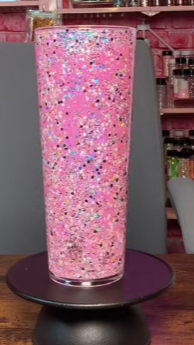 #8. 24 oz acrylic Pink Lava Flow tumbler